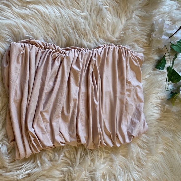 Pink Ruched Tube Top - Picture 6 of 6